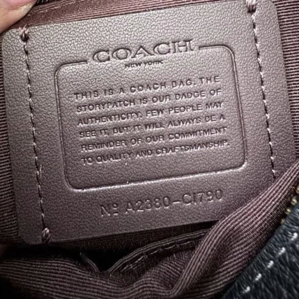 SOLD! Coach Mara Leather Hobo / Crossbody Bag in Black/Gold, EUC, Retail $428 - Picture 7 of 11